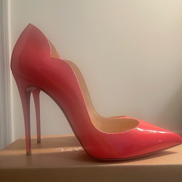 Authentic** Christian Louboutin Hot Chick 100 Patent Smoothie Pink size 39 - Picture 2 of 7